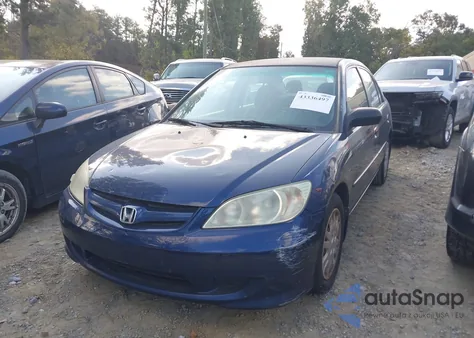 2005 Honda Civic Lx из США, поврежденный, VIN 2HGES16525H511075
